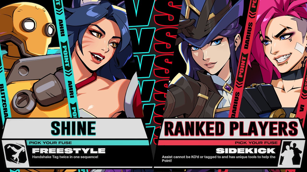 Shine (Ahri / Blitzcrank) vs Ranked Players - 2XKO
