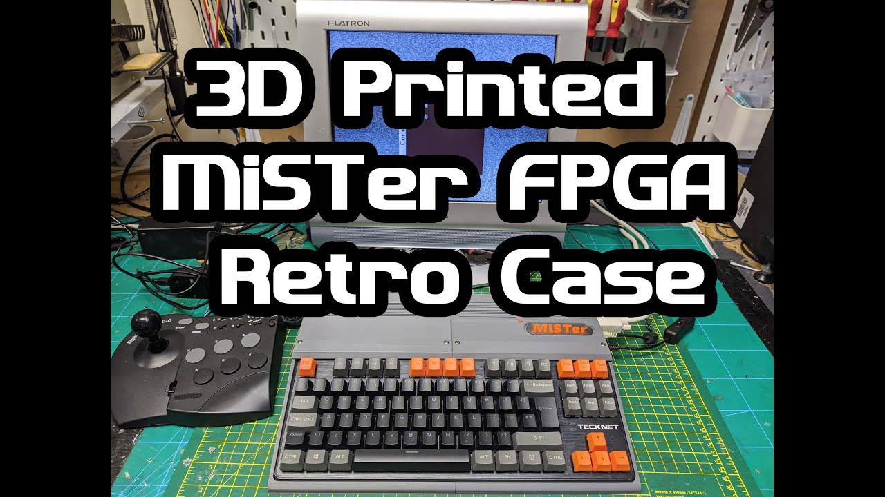 My 3d printer MiSTer FPGA  retro wedge  case