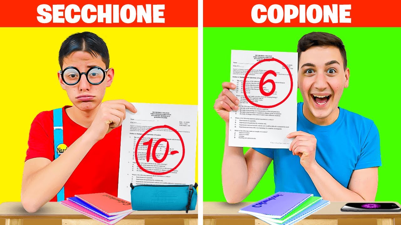TIPI DI STUDENTI IN CLASSE 📚 A SCUOLA Bravo Studente vs Cattivo Studente Back to School