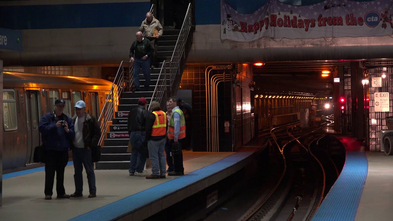 CTA Blue Line Trains at O'Hare
