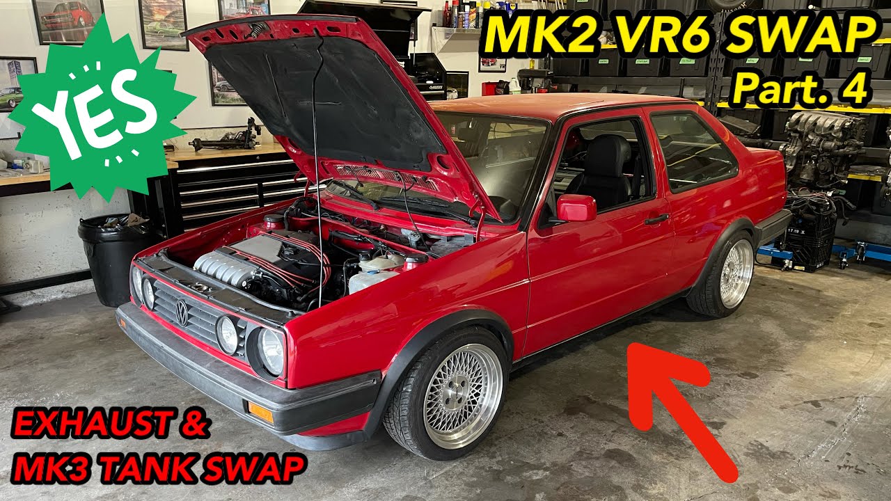 Mk2 Jetta VR6 Swap (Part. 4) EXHAUST, MK3 FUEL TANK SWAP & MORE SMALL STUFF / VW Volkswagen Golf