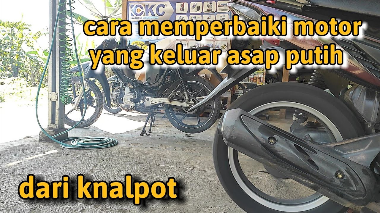 Motor Vario 110 Karbu Keluar Asap Putih dari knalpot