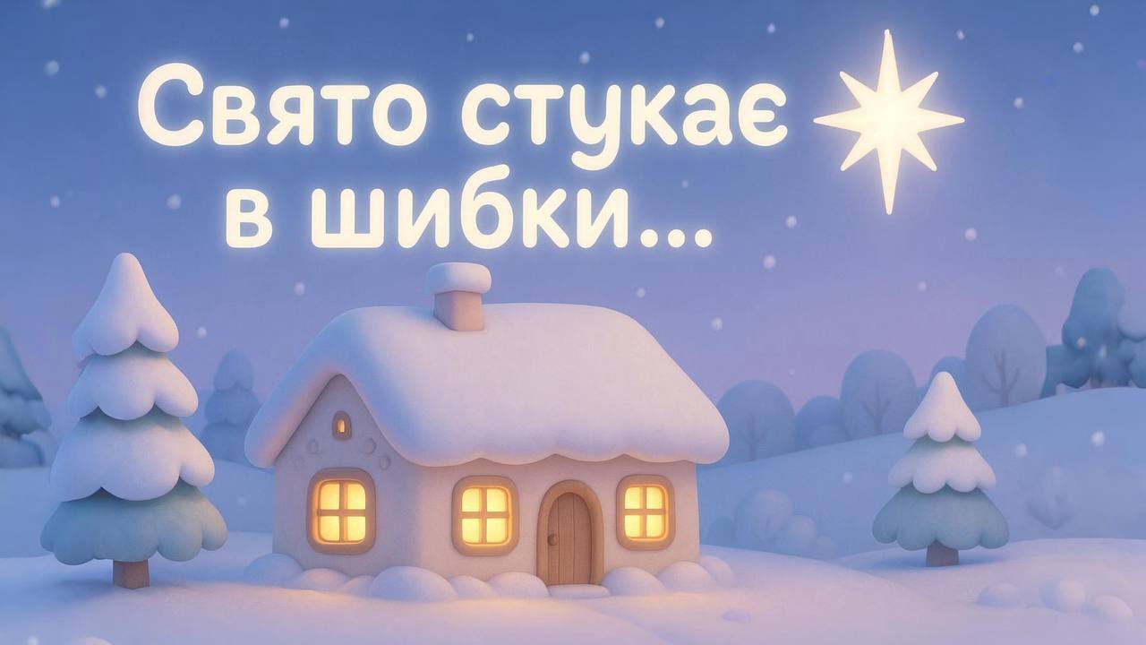 ✨ Свято стукає в шибки 🌟 Українська Колискова для Малюків | Святий Вечір 🎄