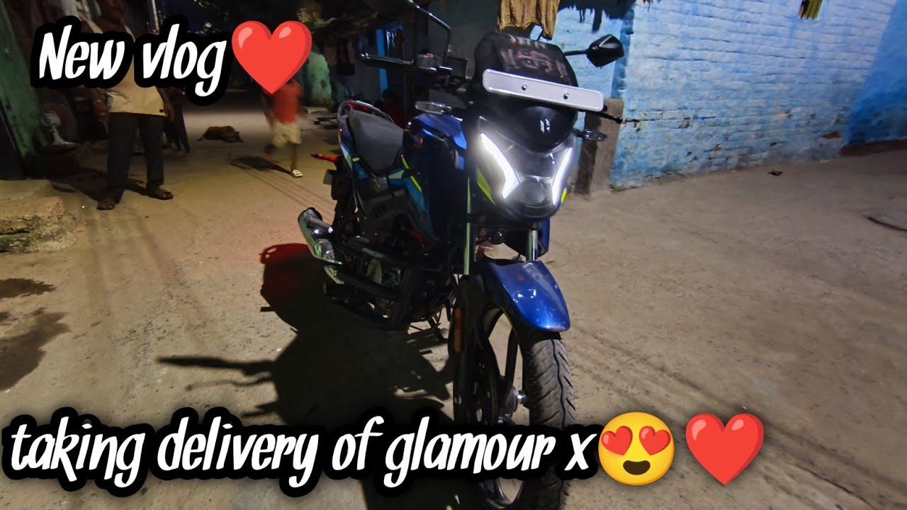 Taking delivery of Hero Glamour x✨😇||new vlog||.