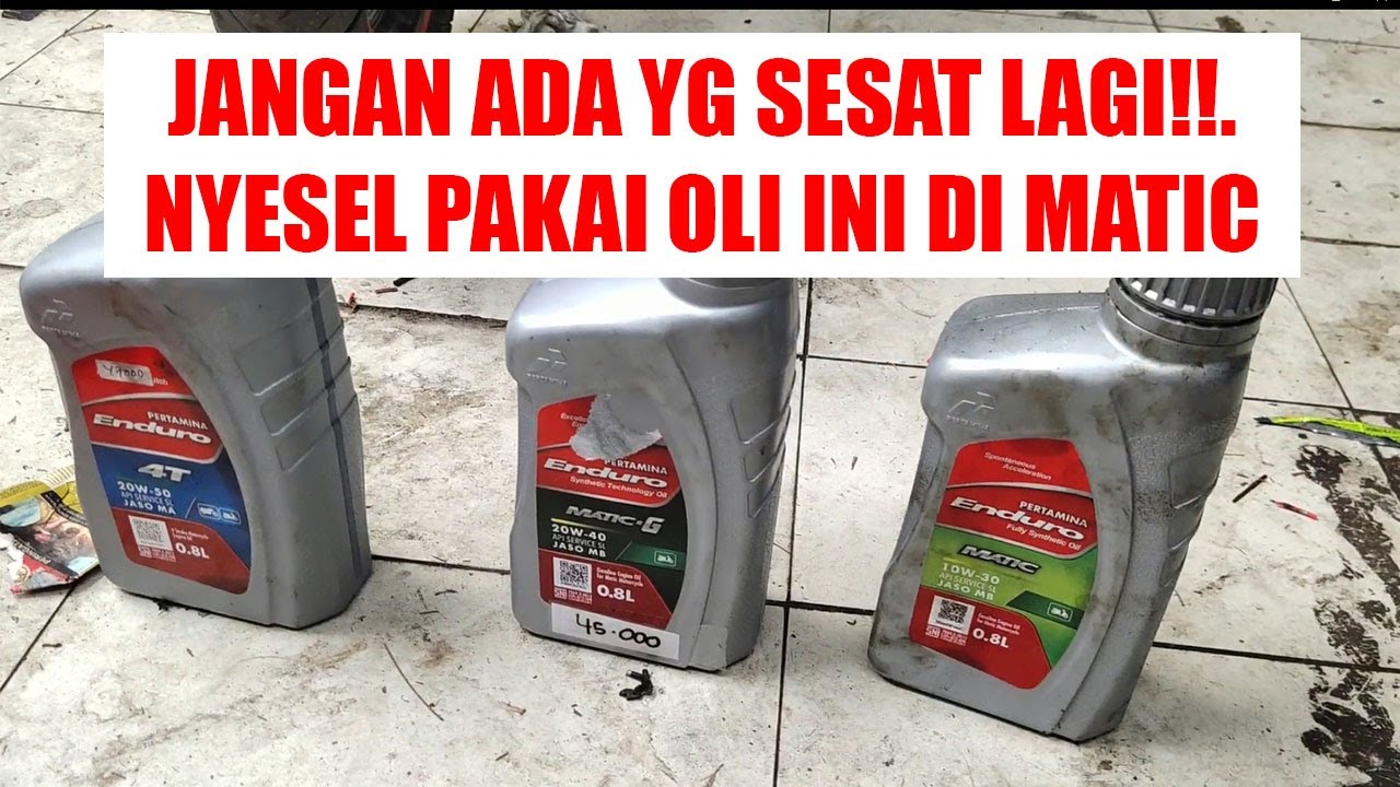 Pengalaman pakai oli enduro di motor matic, enduro 4t, enduro matic, enduro matic, 20w-50,10w-40