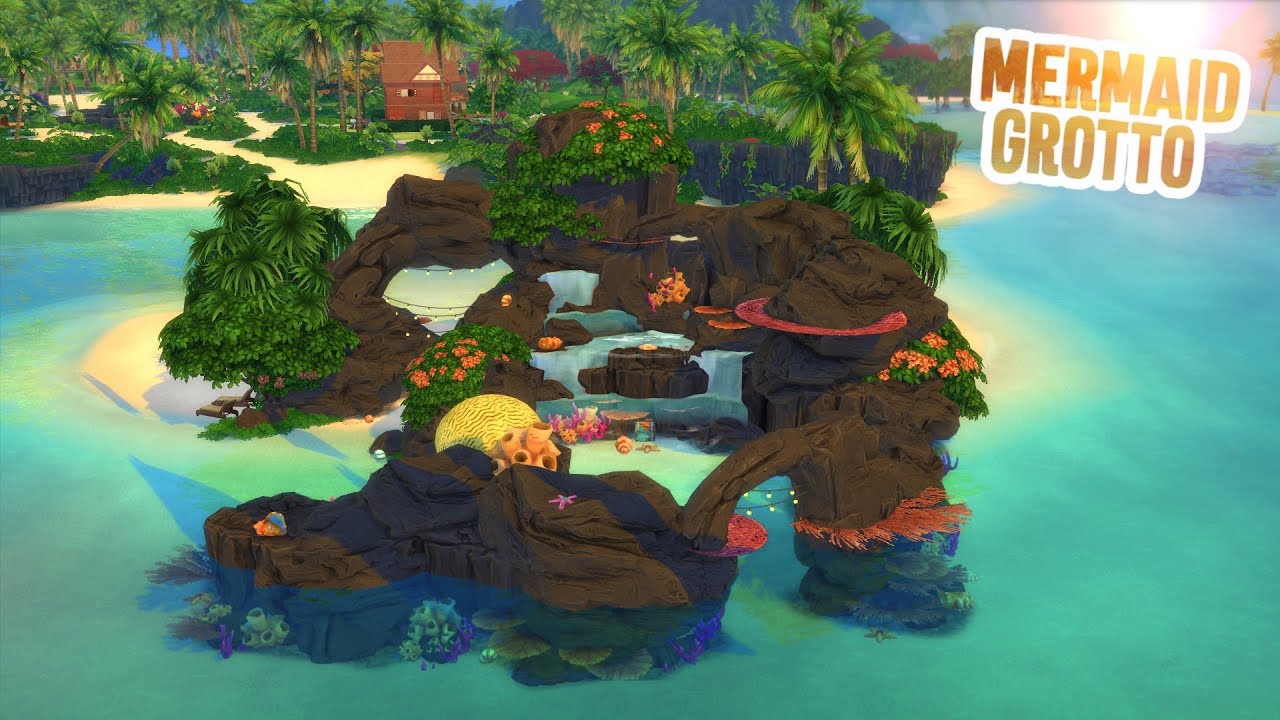 MERMAID GROTTO HOME | The Sims 4 Speed Build