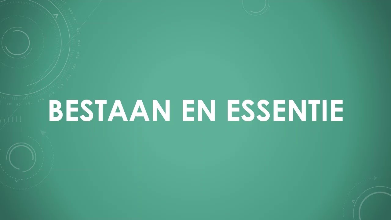 Bestaan en essentie
