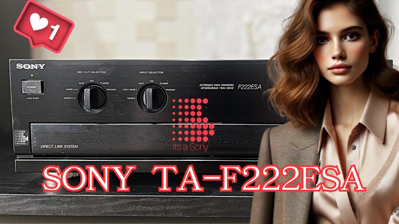 【SONY TA-F222ESA】ESアンプの設計思想を継承して開発されたプリメインアンプ。【1991年】