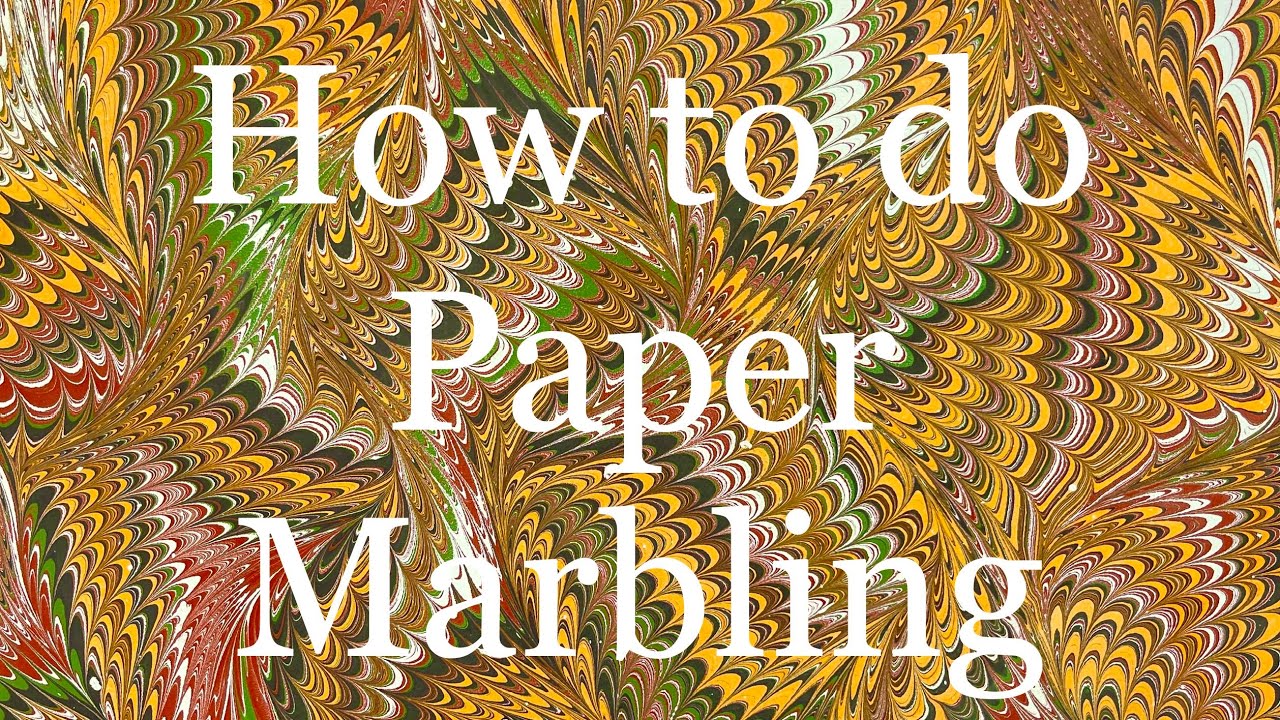 How to do Paper Marbling Classic Comb technique with James Mouland
