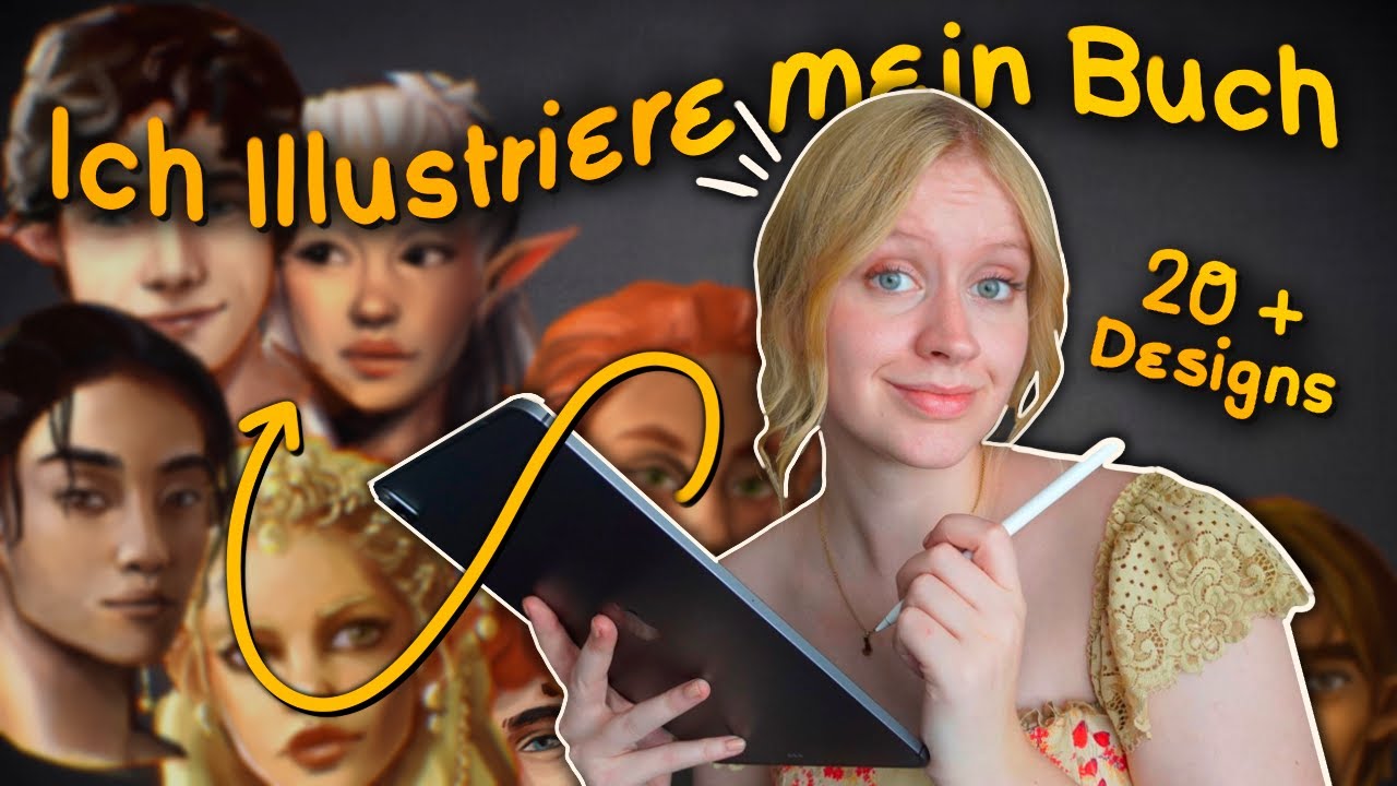 Ich designe die Charaktere in meinem Buch + Q&A zu meiner Geschichte || Buch illustrieren Teil 1