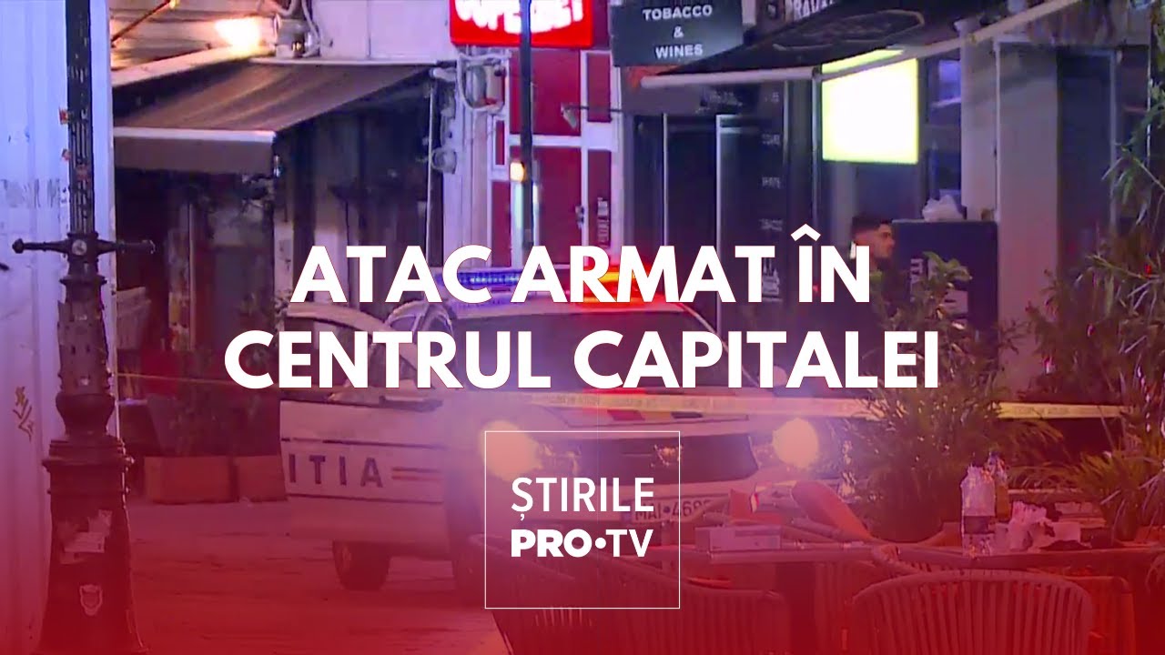 Momentul în care cetățeanul turc a tras focuri de armă în Centrul Vechi. Ar fi intrat ilegal în țară