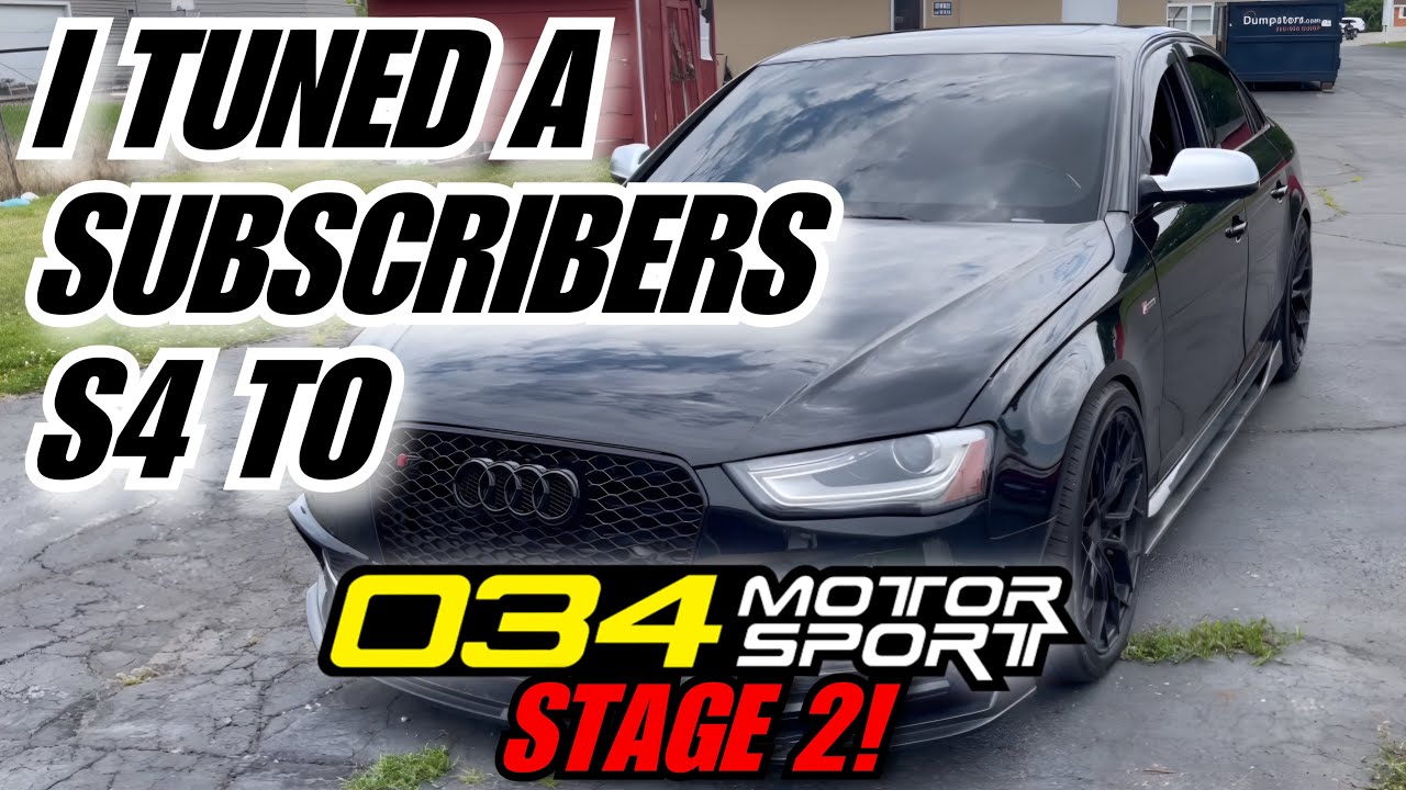 Я НАСТРОИЛ S4 ДЛЯ ПОДПИСЧИКОВ НА 034Motorsport STAGE 2! | B8.5 S4 Двойной шкив, установка теплооб...