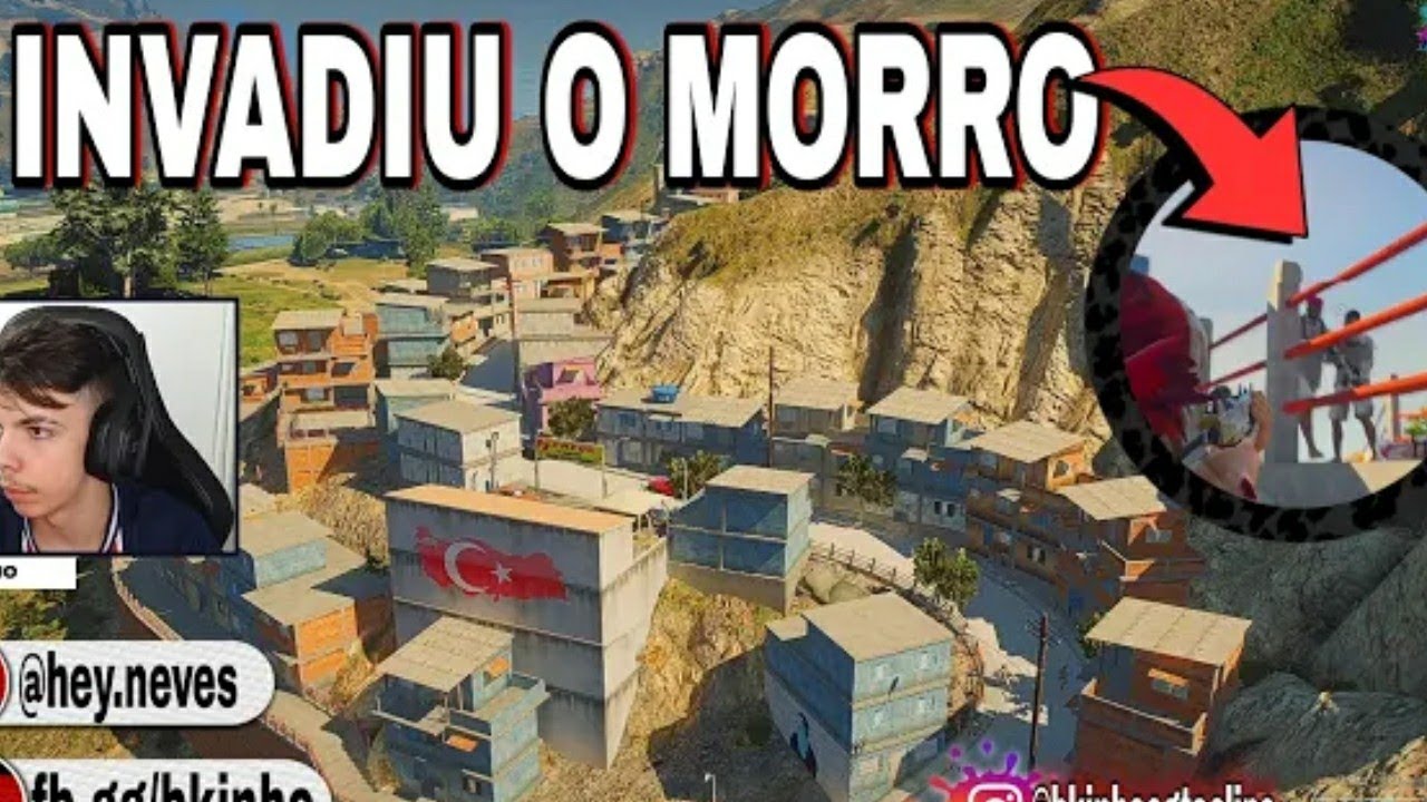 BKINHO GTA/ MORRO E INVADIDO QUANDONÃO TINHA NINGUÉM HYPE MELHOR CIDADE GTA ROLEPLAY