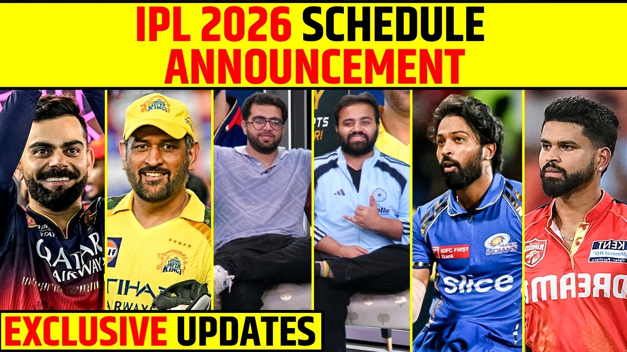 🔴IPL 2026 SCHEDULE ANNOUNCEMENT, RCB VS SRH FIRST MATCH? #ipl2026 #rcb #csk #mumbaiindians