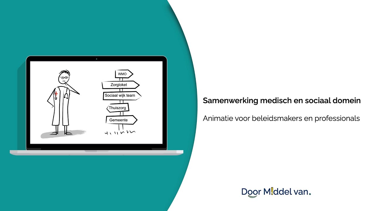 Door Middel Van animatie waarin de samenwerking tussen het medisch en sociaal domein aan bod komt.
