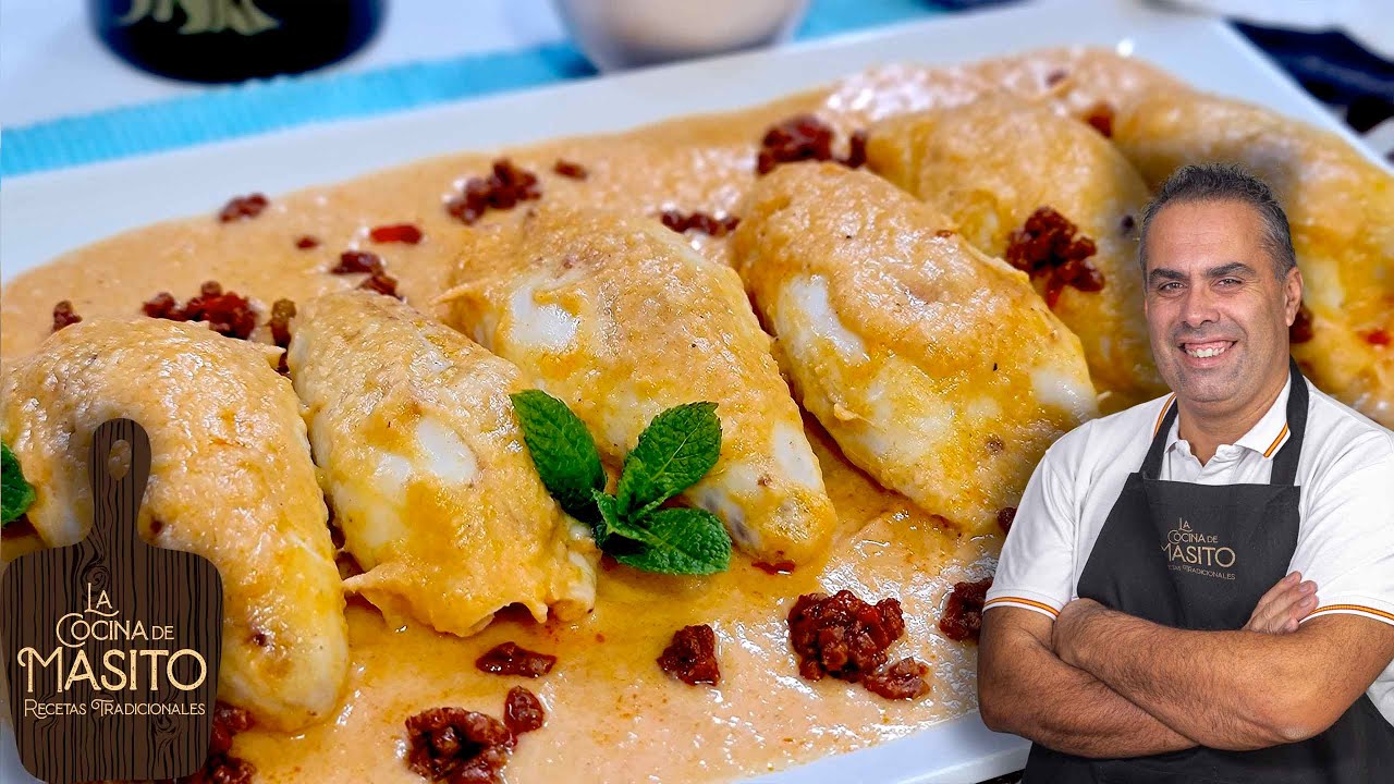 CALAMARES RELLENOS en salsa UNA RECETA FACIL con un sabor INCREIBLE