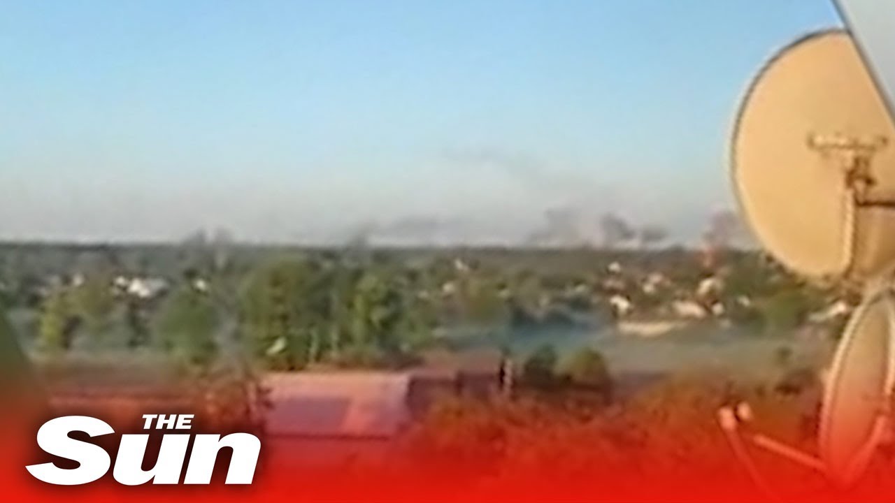 Ukrainian forces 'shell positions in the Russian Bryansk Region'