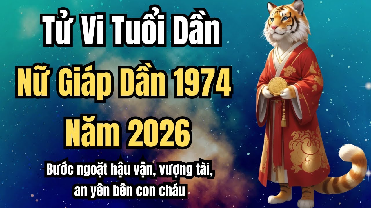 Tử vi nữ Giáp Dần 1974 năm 2026 – Bước ngoặt hậu vận, vượng tài, an yên bên con cháu