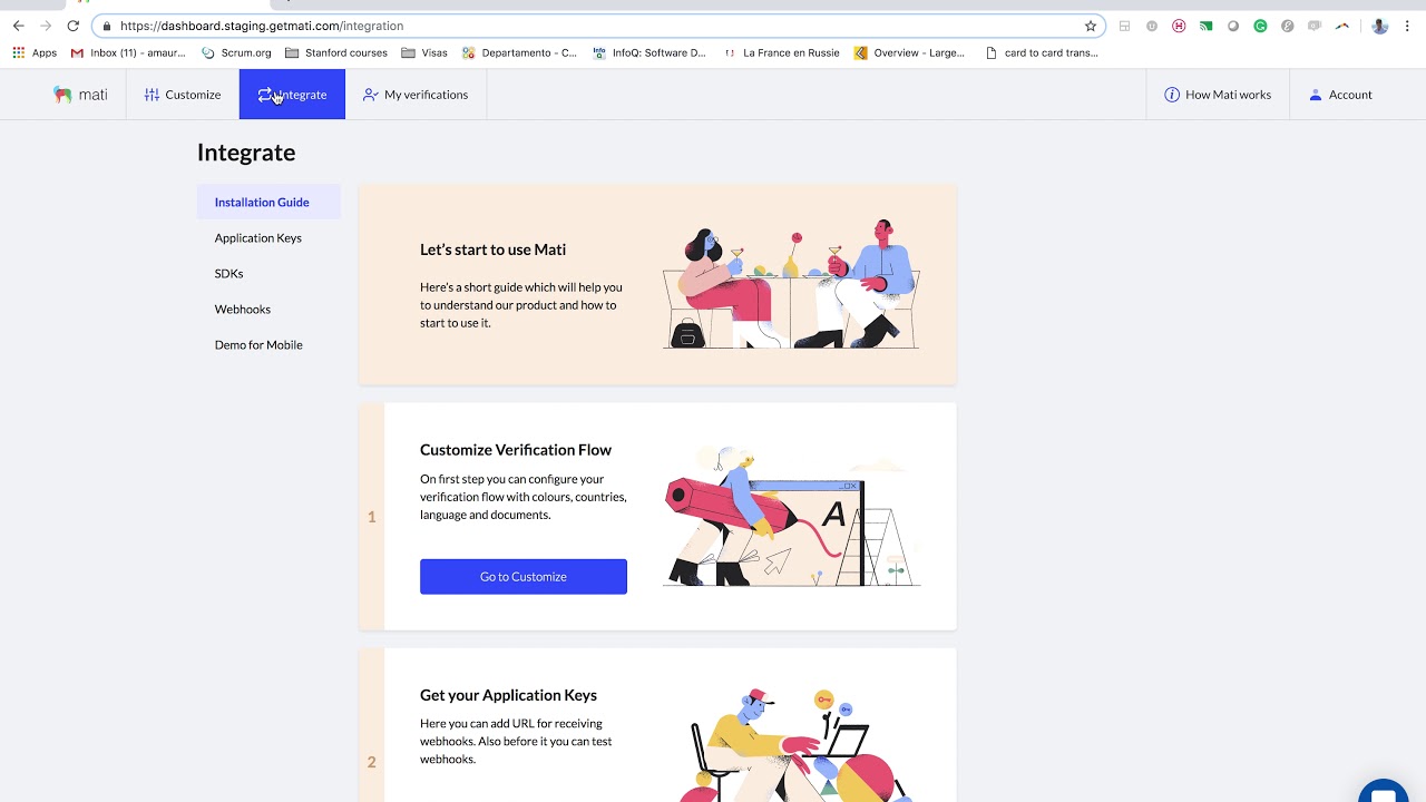 Frontend integration
