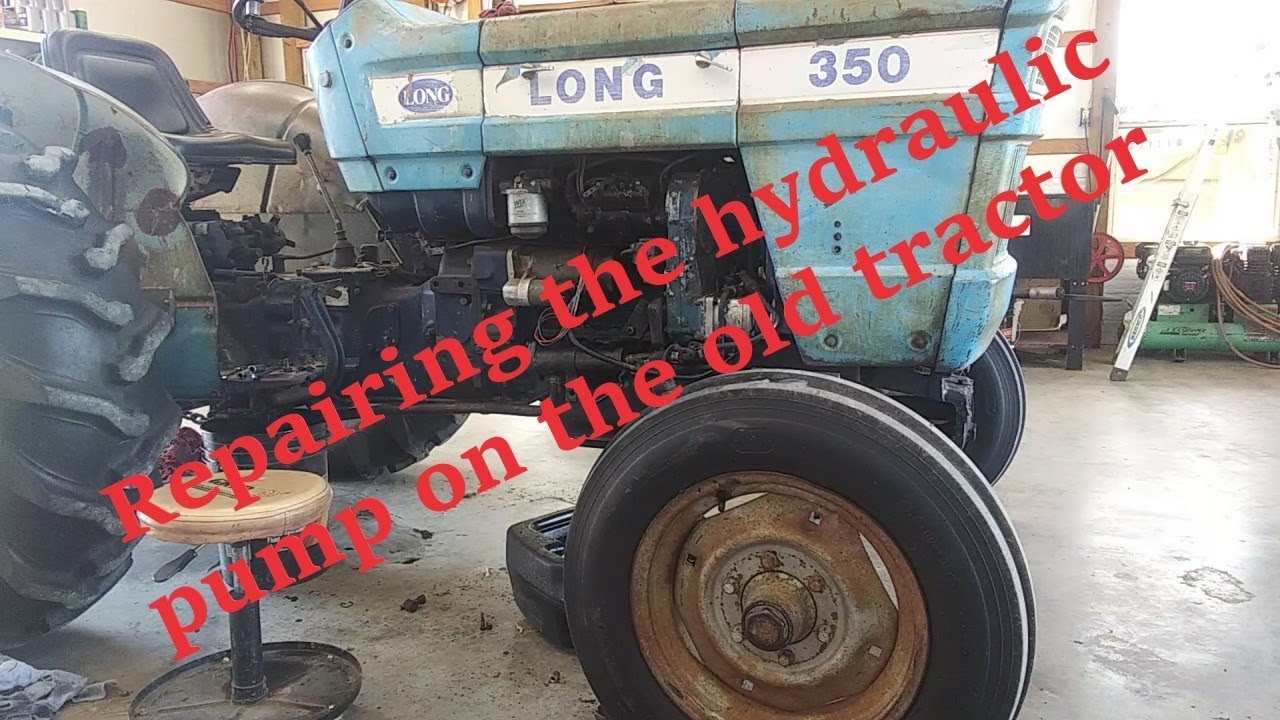 Long tractor hydraulic pump repair