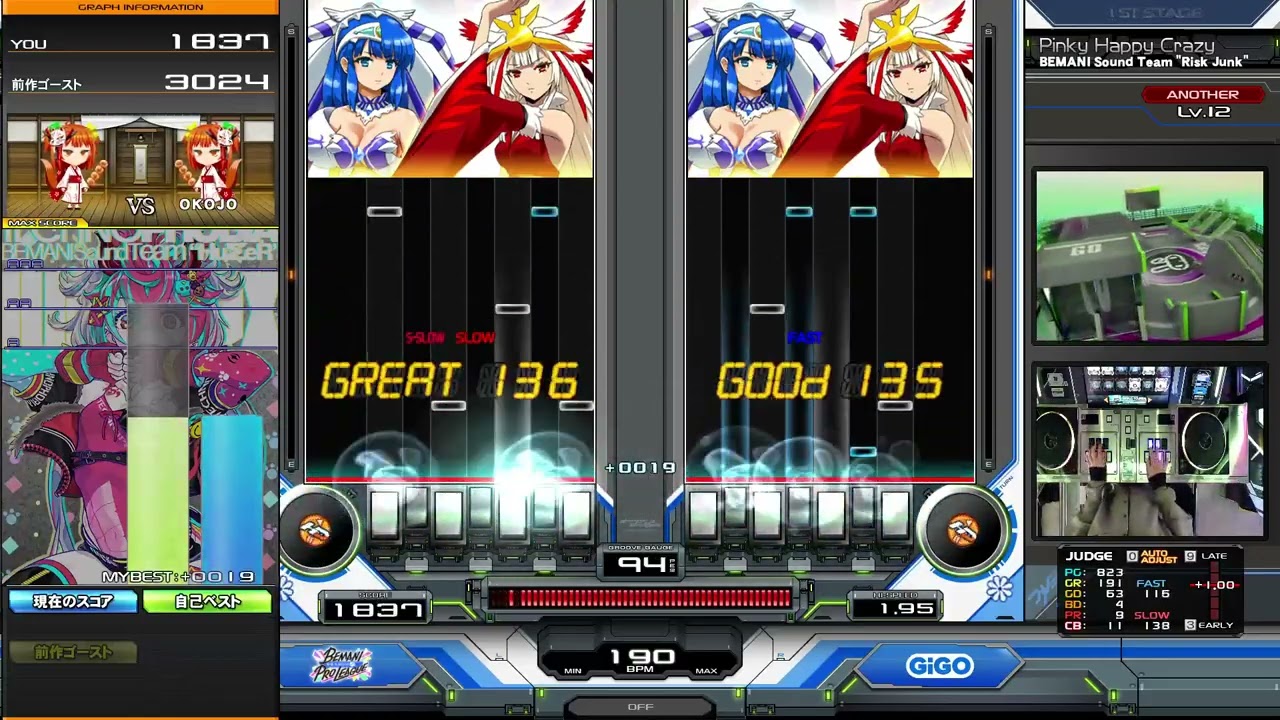 【DP12】Pinky Happy Crazy (DPA)/ BEMANI Sound Team "Risk Junk"