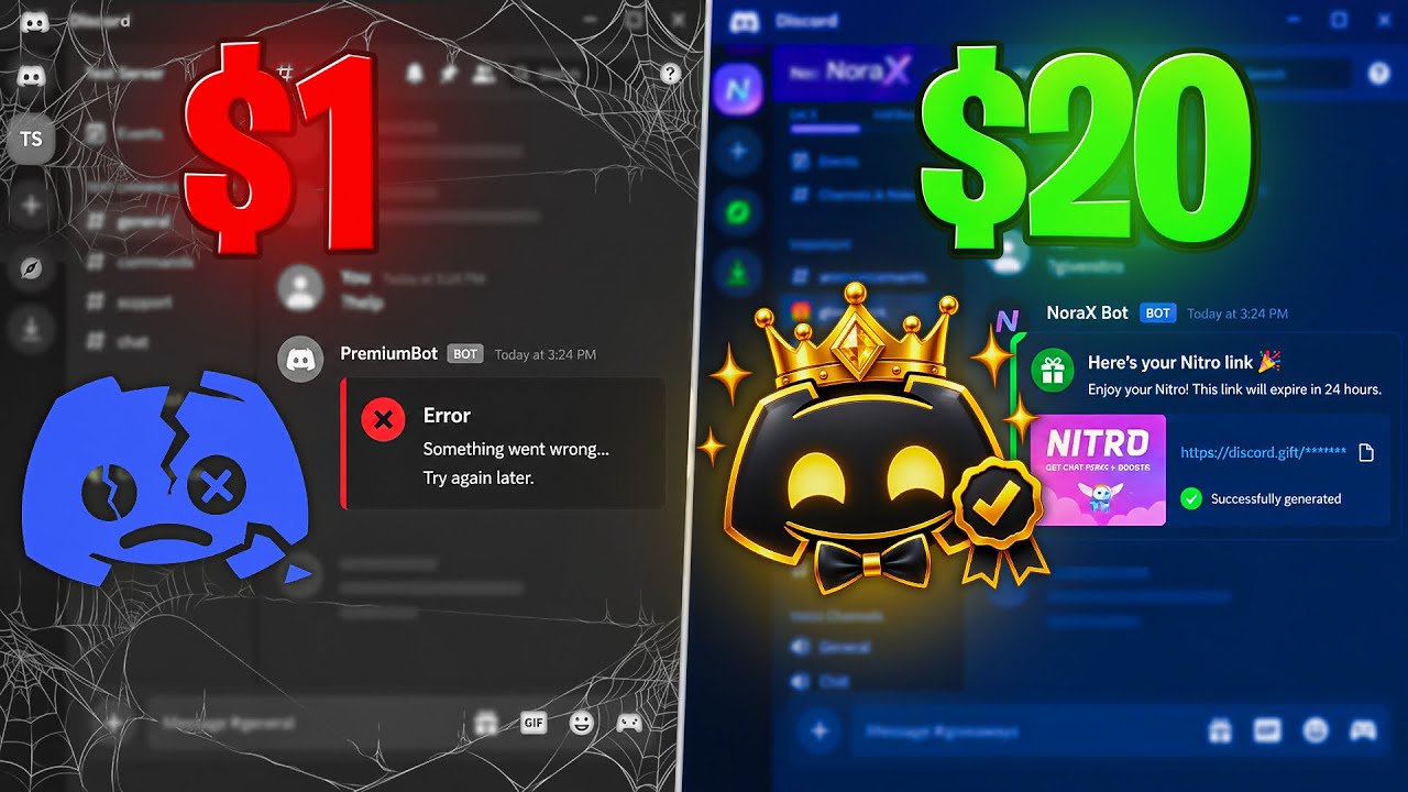Я купил Discord-бота за $1, $5 и $20