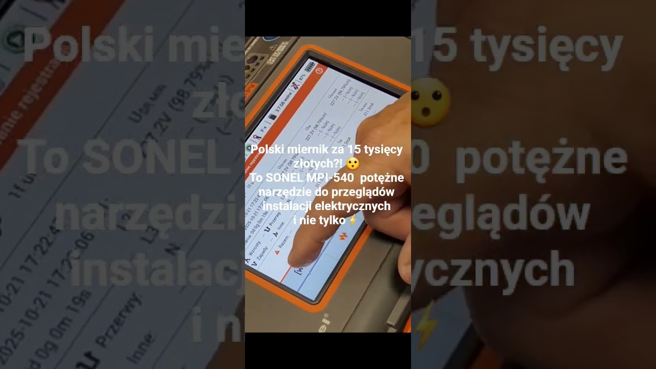 Uznawany na świecie Polski miernik, rejestrator parametr&oacute;w sieci sonel mpi 540# sonel #mpi540