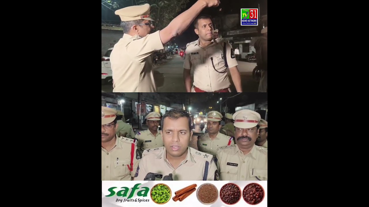 Shab-e-Meraj | Charminar DCP Kiran Khare Visits Madanapet, Saidabad and IS Sadan Police Station Area