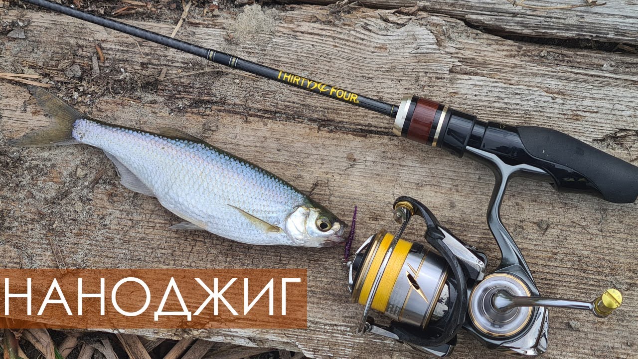 Наноджиг 🎣 Уклейка-гигант и окуни на озере