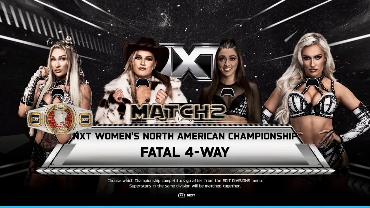 WWE2K26 UNIVERSE💭 NXT May wk1, Fallon(2k25🏆), Wren, Blake, Izzi🏆 FULL MATCH X|S