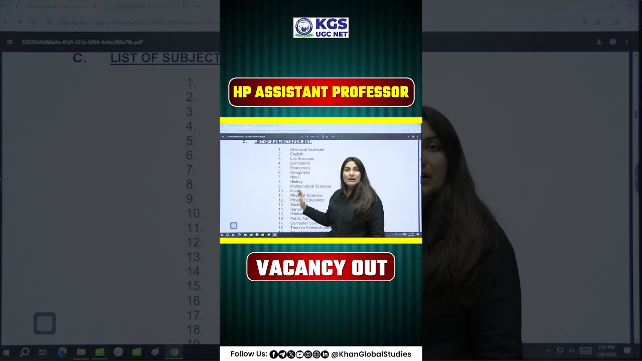 HP Assistant Professor Recruitment Released 📝 