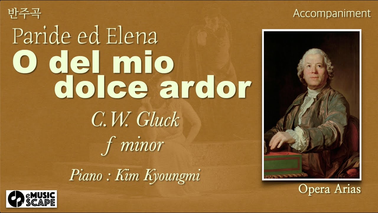 C.W. Gluck, “O del mio dolce ardor” f minor Piano Accompaniment