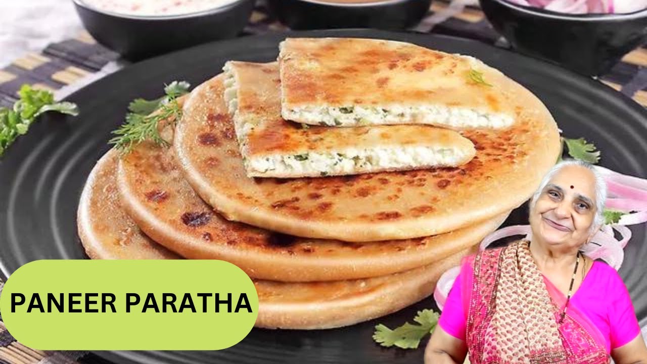 Tempting Paneer Paratha recipe by Gujju Ben I ऐसे बनाओ पनीर पराठा I ઘર ના પનીર પરોઠા રેસીપી