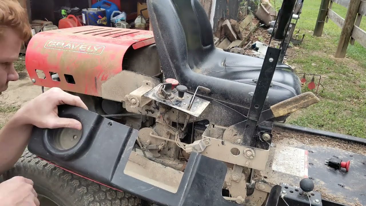 replacing the PTO switch on gravely lawn mower