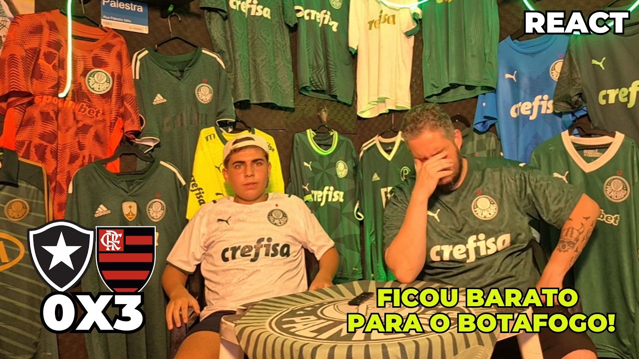 REACT BOTAFOGO 0X3 FLAMENGO | QUE VAREIO DE BOLA, ERA PRA SER MAIS | 5ª RODADA BRASILEIRÃO 2026