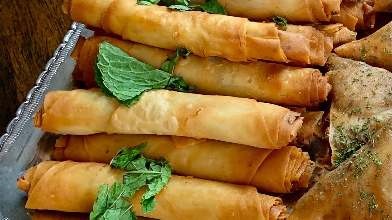 سيكارتركي بالجبن سريع ومذاق خطيييير😉وسلطة الخيارالياغورت الطبيعي