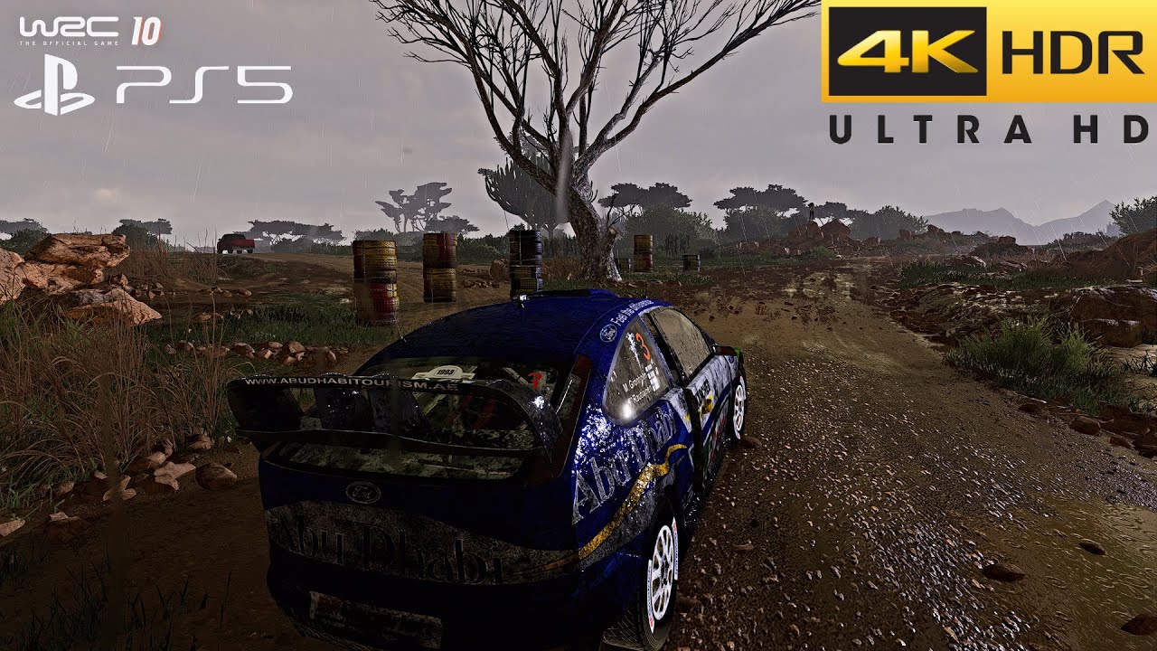 WRC 10 (PS5) HDR Stormy Rain Gameplay | Ford Focus RS (4k 60FPS)