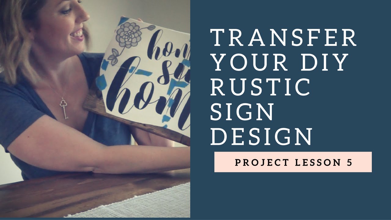 How to Transfer Letters onto a Rustic Wood Sign!