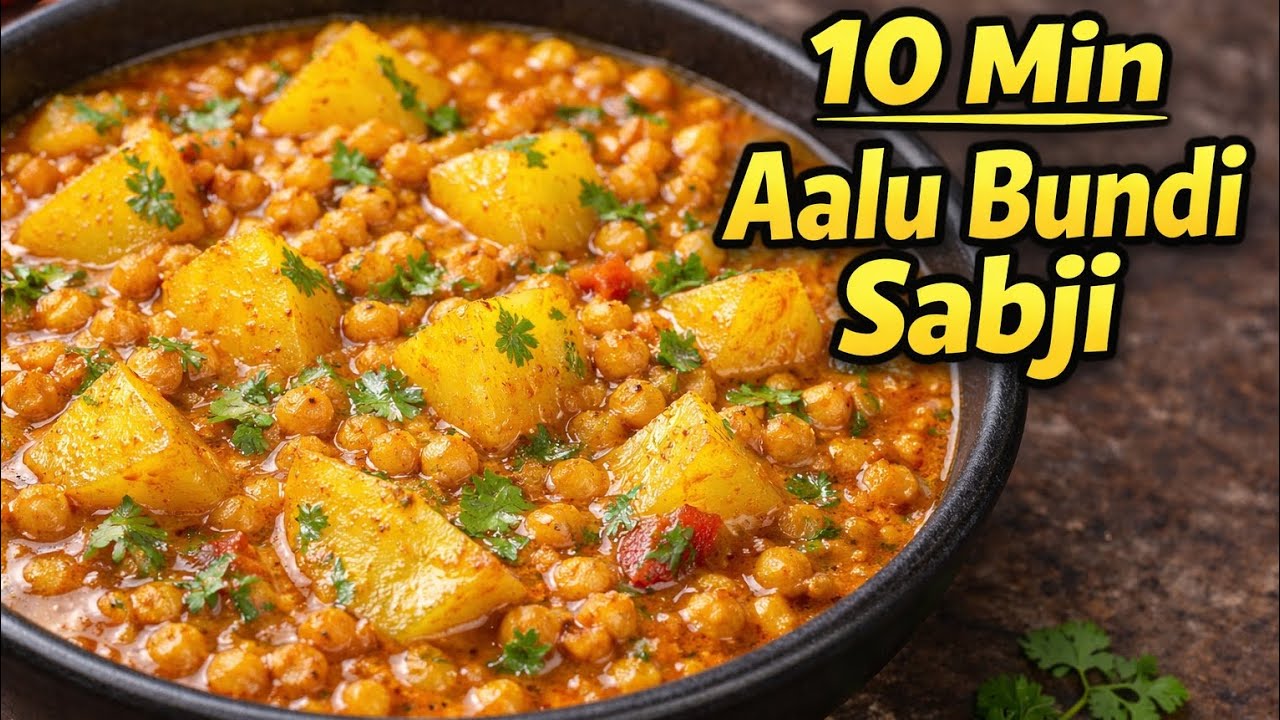 Sirf 10 Minutes Me Tasty Aloo Bundi ki sabji 🤤 | @preet_skitchen-22 