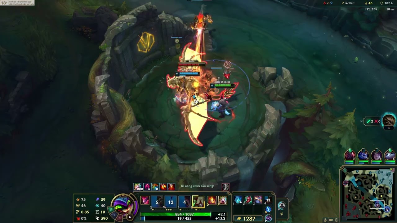 Shaco AP rừng vs Zed | Đánh lạc hướng đưa Zed vào bẫy