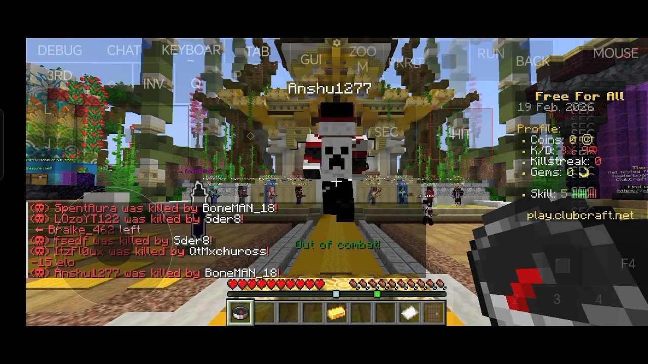 Spear pvping on club pvp