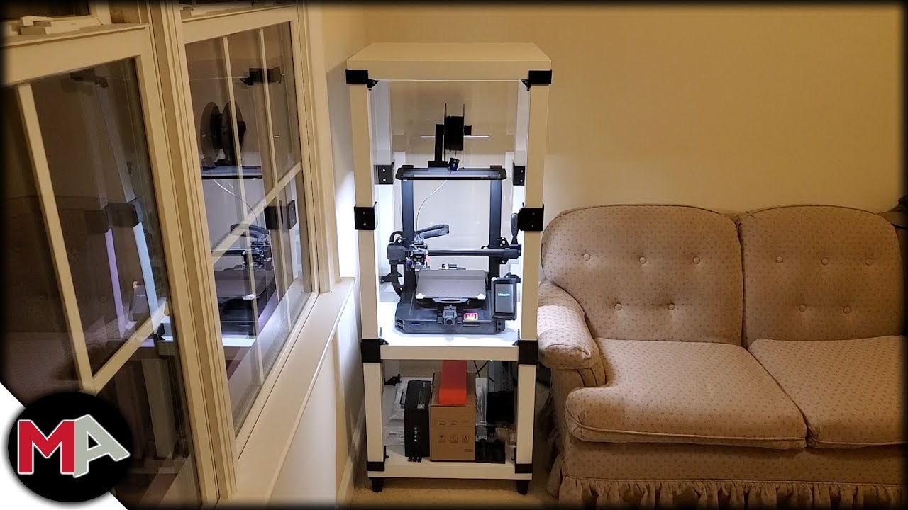 3D Printer Enclosure made from 3 Lack Tables