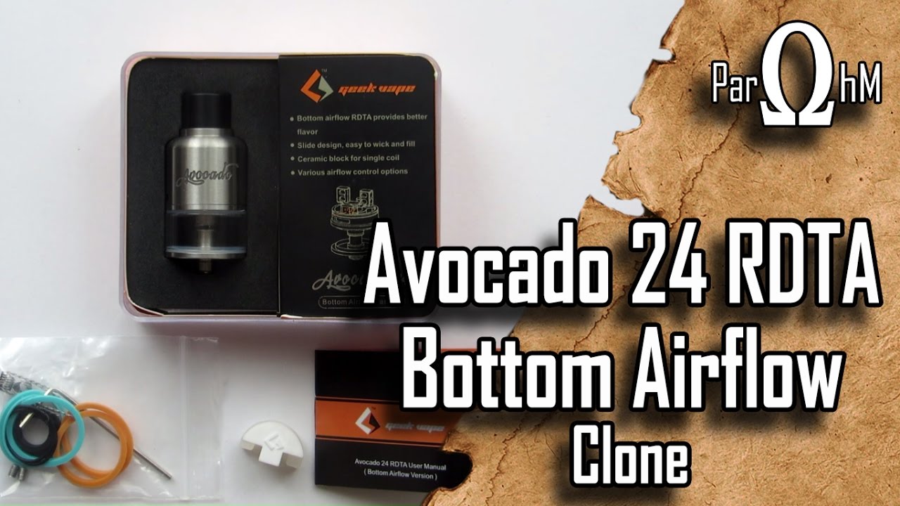 Avocado 24 RDTA Bottom Airflow clone