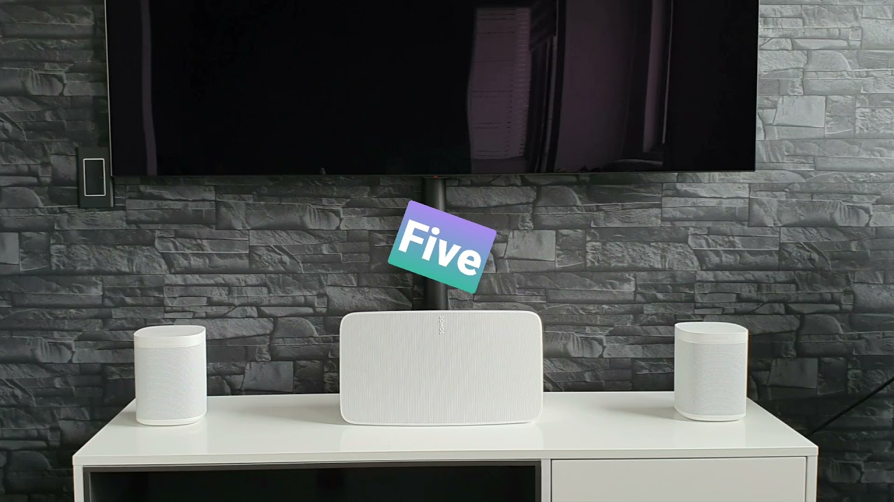 Sonos One Stereo Pair Vs. Sonos Five. Sound Demo (Keith Don't Go - Nils Lofgren).