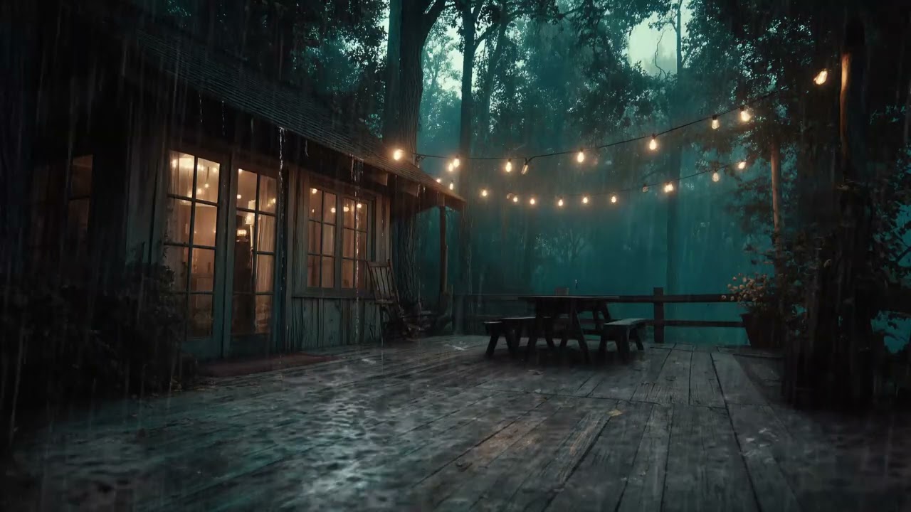 Cozy Night Rain Ambience 🌧️ Relaxing Rain Sounds for Deep Sleep, Meditation and Stress Relief