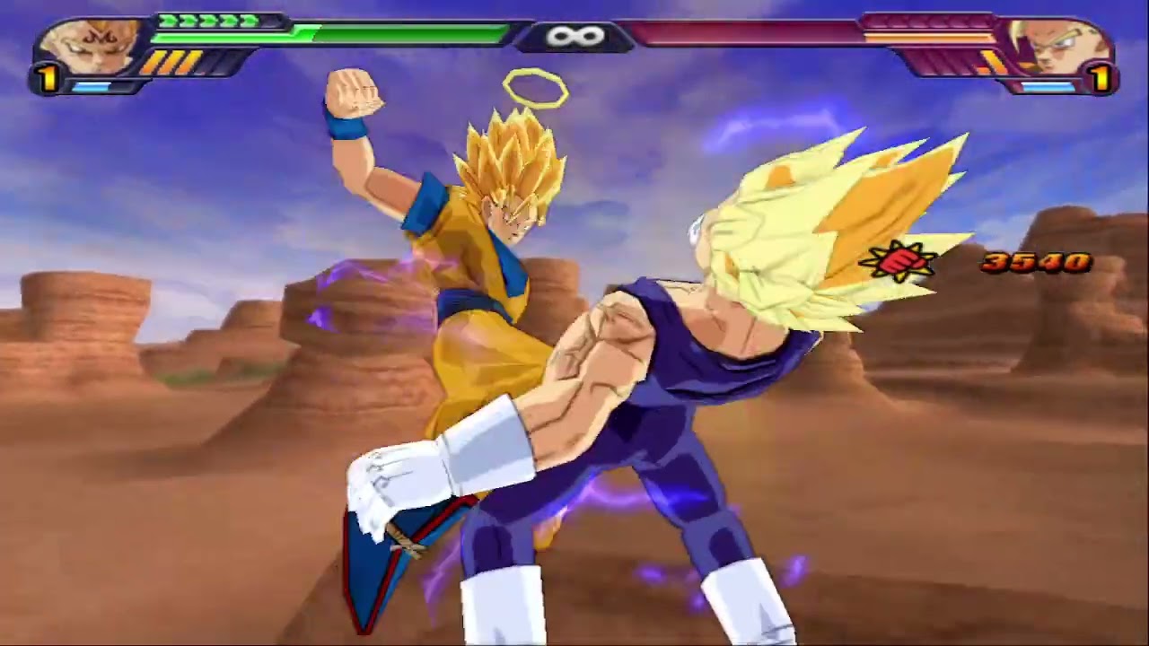 Majin Vegeta Vs Goku