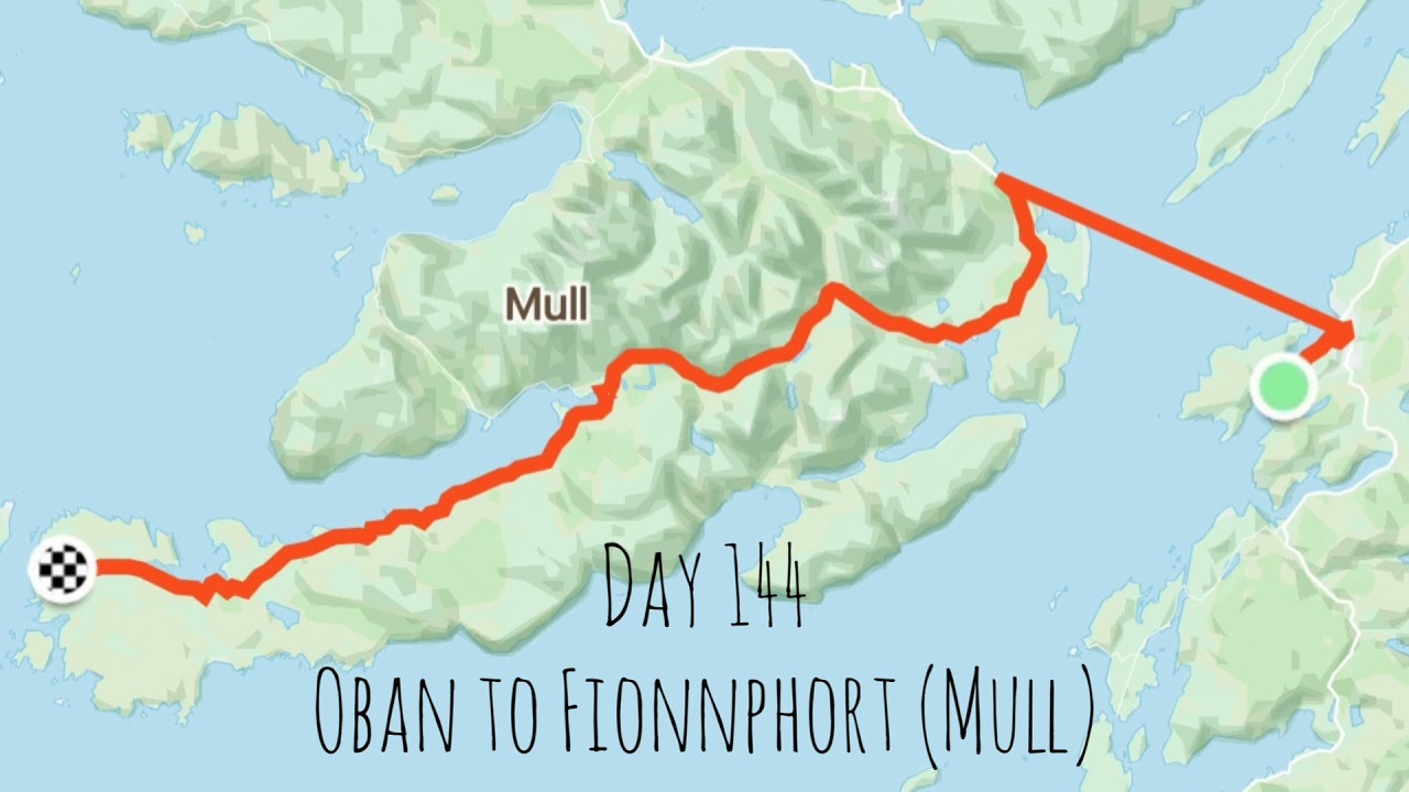 Cycling around the UK / Oban, Kerrera, Mull and Iona .... Day 143 to 146