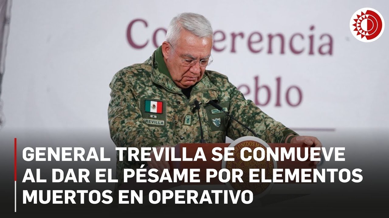 General Trevilla se conmueve al dar el p&eacute;same por elementos muertos en operativo