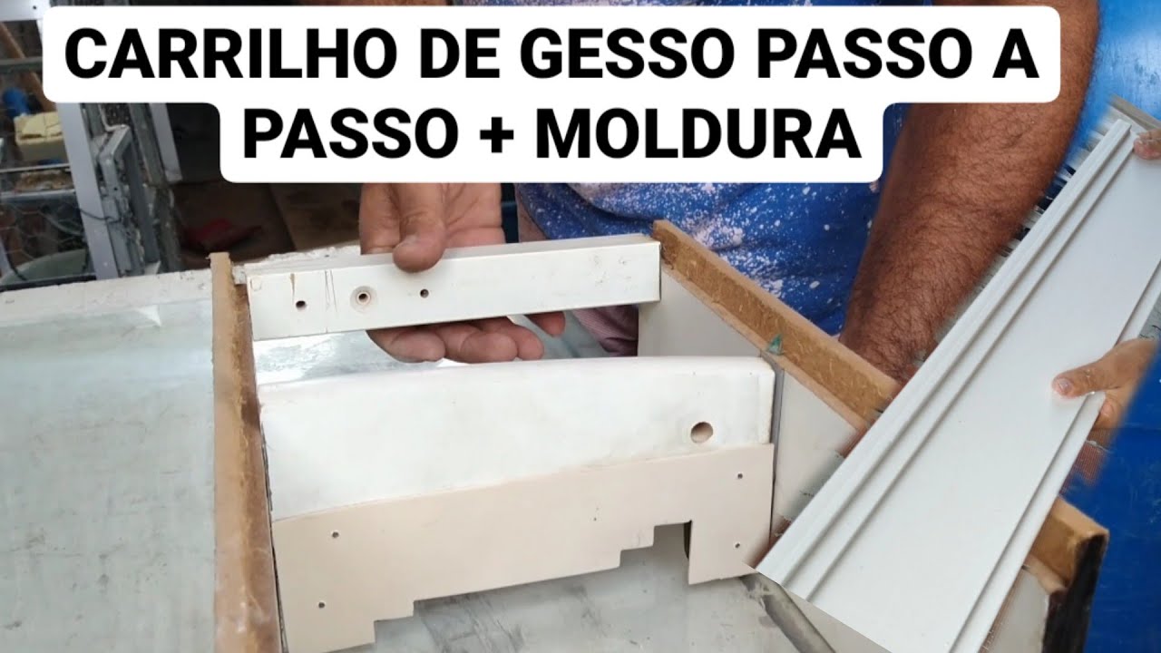 COMO FAZER UM CARRILHO PARA MOLDURA DE GESSO PASSO A PASSO / Aprenda a fazer a moldura