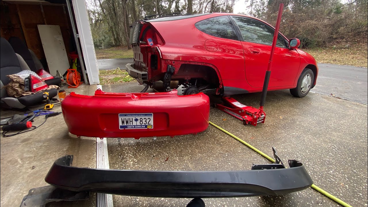 How to Remove Honda Insight Rear Bumper | 2000-2006